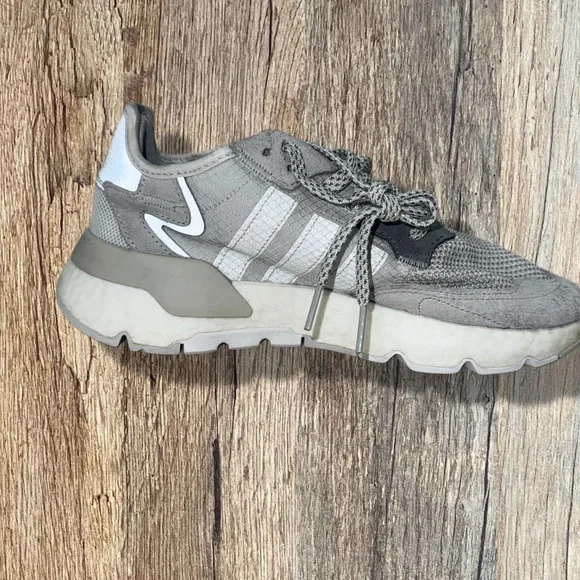 adidas nite jogger sneakers in gray - size 8 - Picture 5 of 13